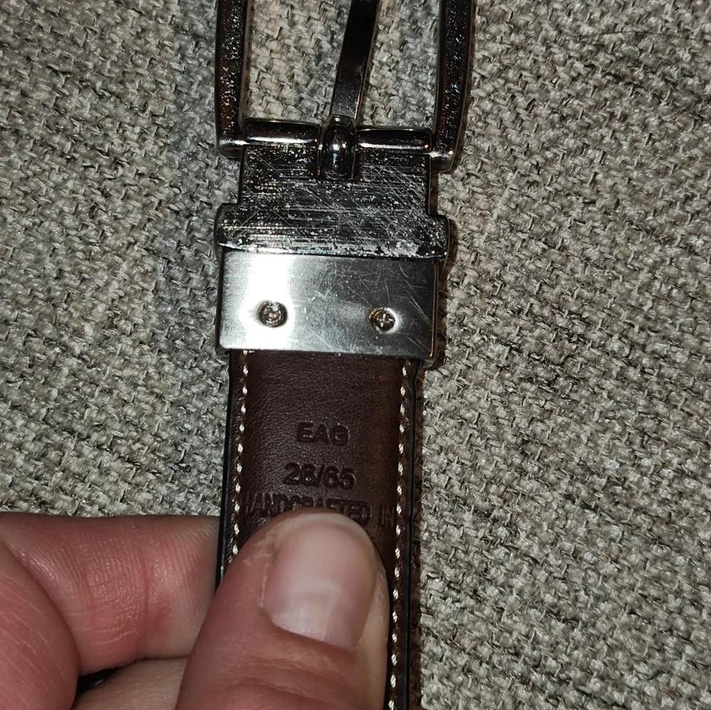 Nautica EAG Handcrafted Reversible Belt Size 26/65Kids BROWN/BLACK